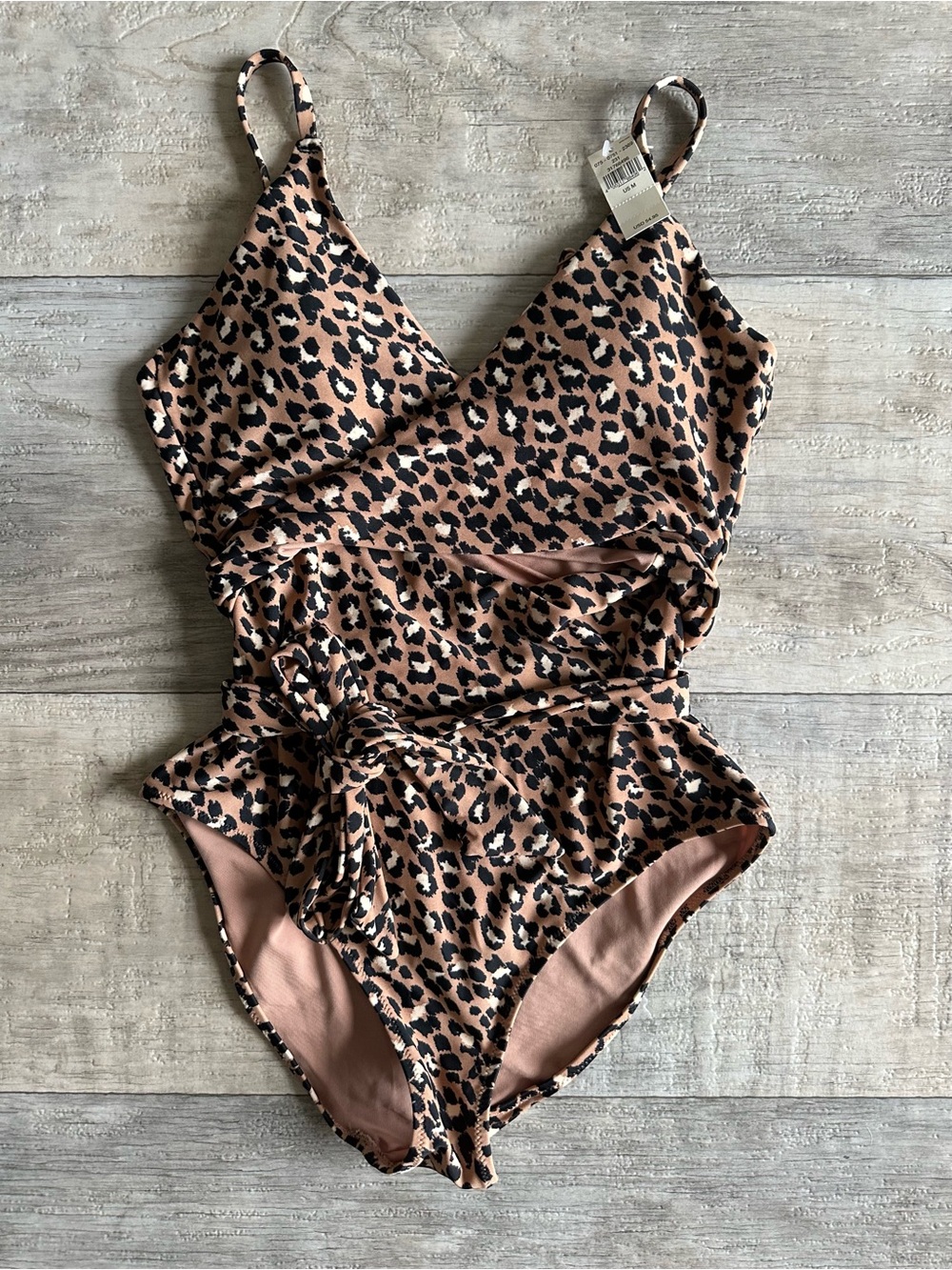 Aerie Leopard Print One Piece Swimsuit NWT Size M